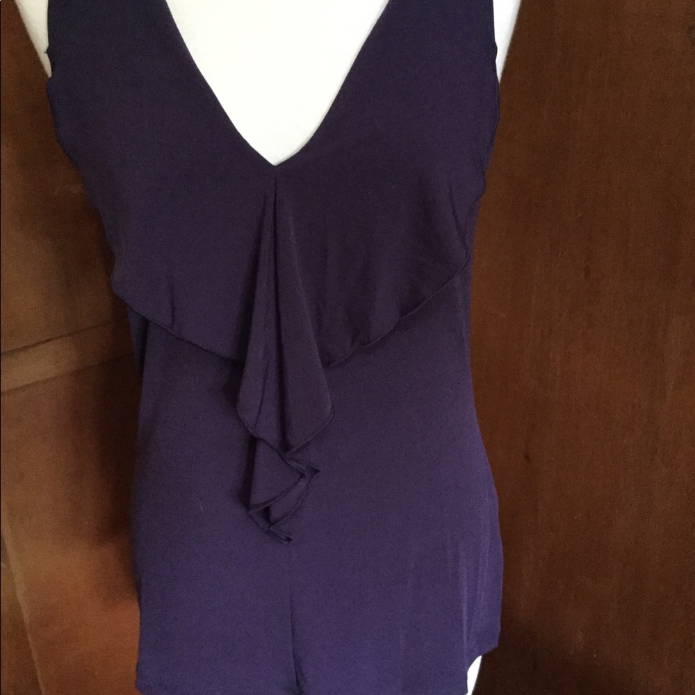 NWOT Banana Republic plum blouse.